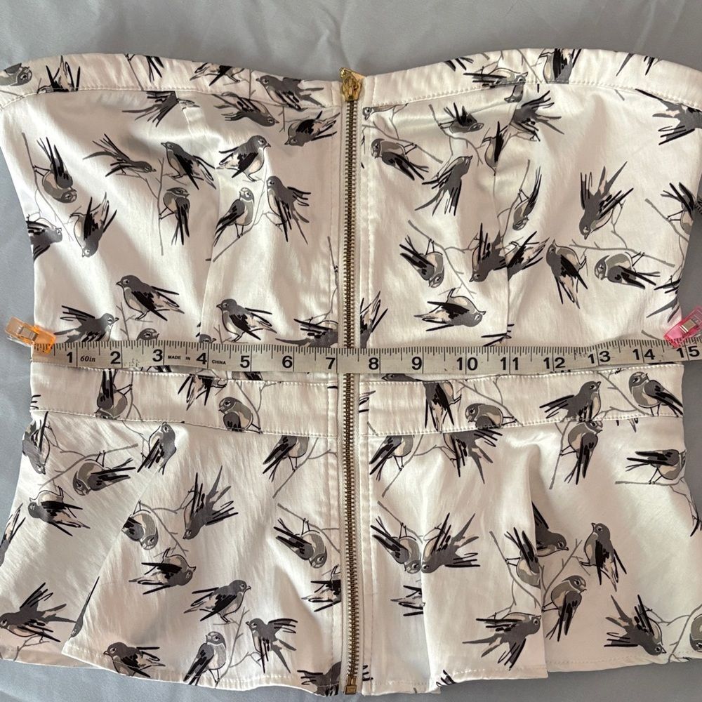 Forever 21 Black and White Floral Bustier Top - Picture 7 of 9